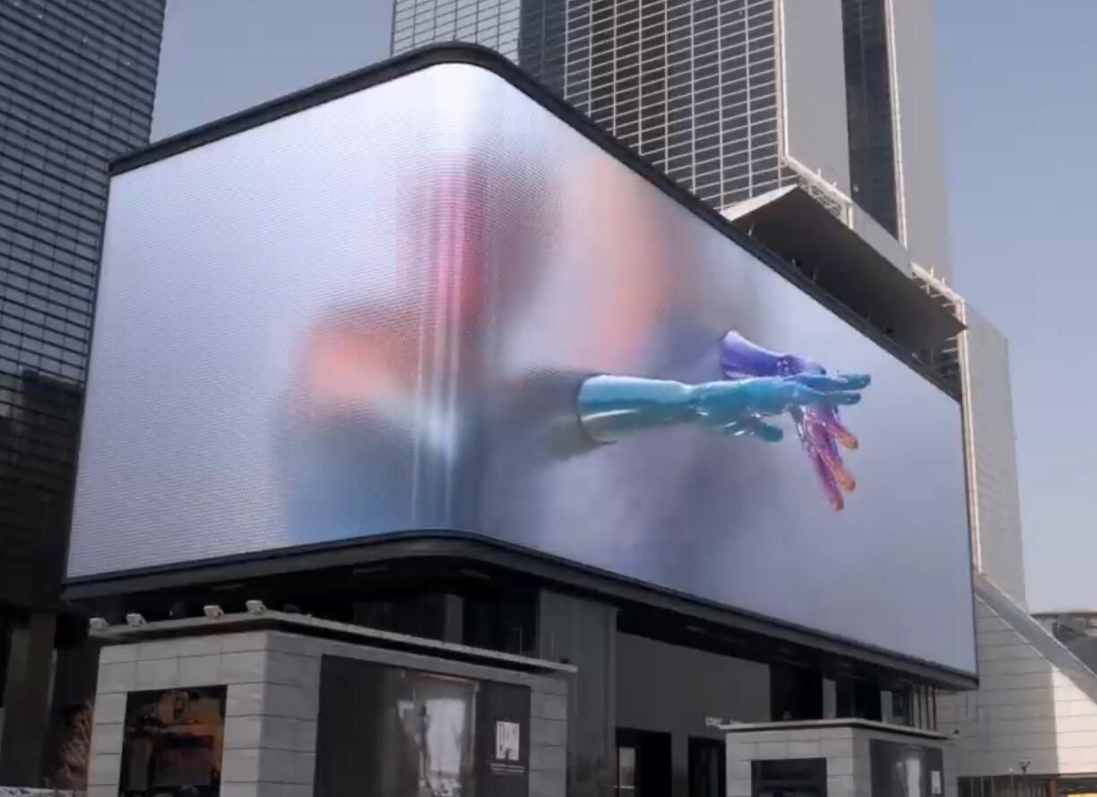 Anamorphic Billboard Video Content _ product display or ads